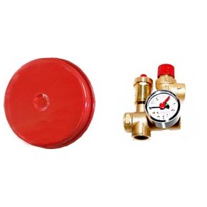 Trykexpansionsbeholder  14 liter  inkl. overtryksst 2.5 bar/manometer/autoudluft